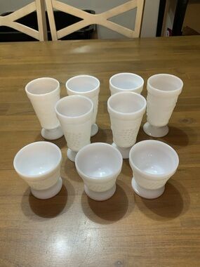 Milk Glass Set
